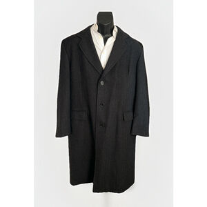 Gordon Thomas Collectibles 48R? Charcoal Herringbone Trenchcoat See Measurements